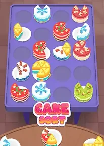 Play Cake Sort Color Puzzle Game free online